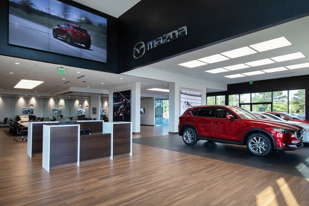 new Mazda showroom
