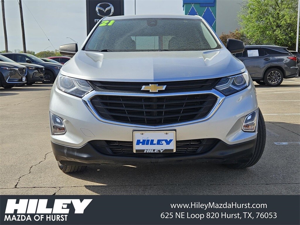 Used 2021 Chevrolet Equinox LS with VIN 3GNAXHEV9MS113843 for sale in Arlington, TX