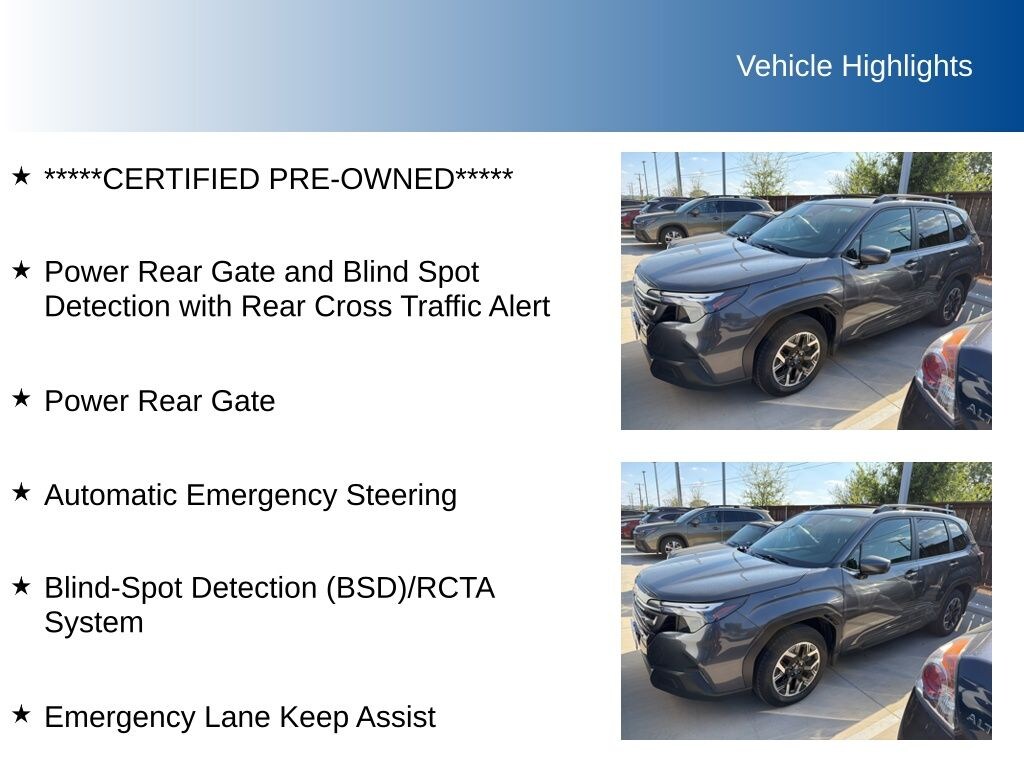 Certified 2026 Subaru Forester Premium SUV