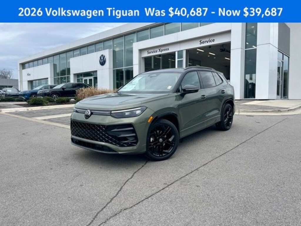 New 2026 Volkswagen Tiguan 2.0T SE R-Line Black SUV