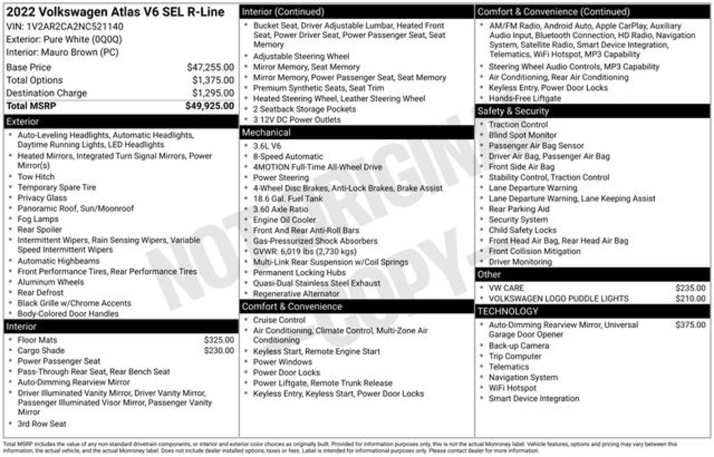 Used 2022 Volkswagen Atlas 3.6L V6 SEL R-Line SUV