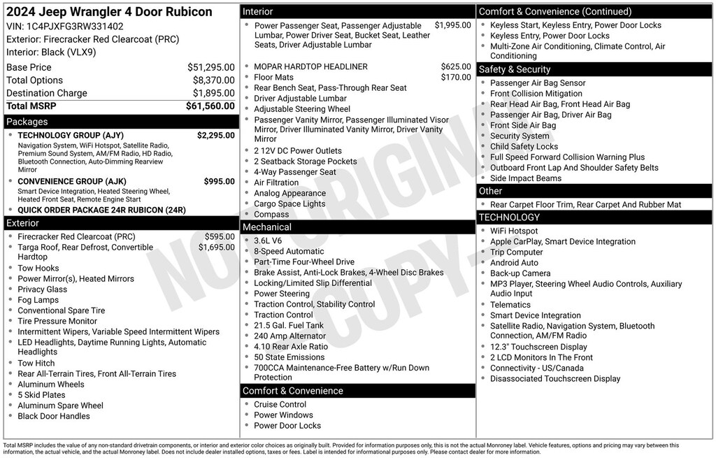 Used 2024 Jeep Wrangler Rubicon SUV
