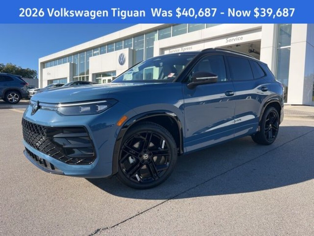 New 2026 Volkswagen Tiguan 2.0T SE R-Line Black SUV