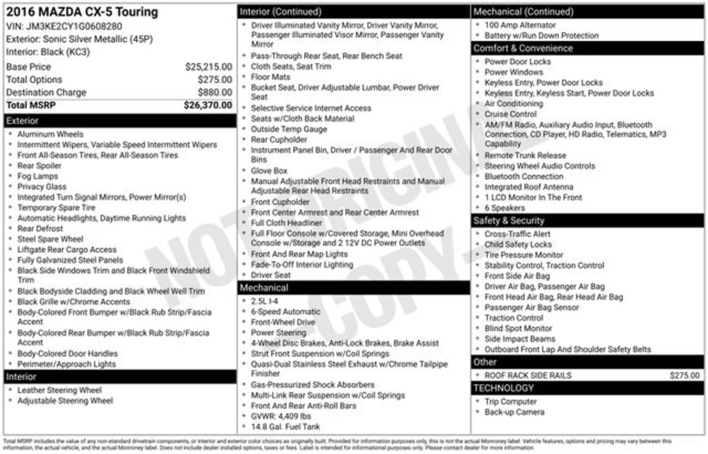 Used 2016 Mazda Mazda CX-5 Touring SUV