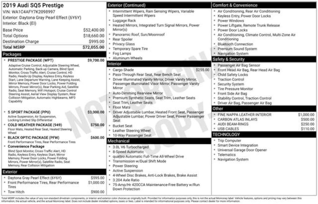 Used 2019 Audi SQ5 3.0T Premium SUV