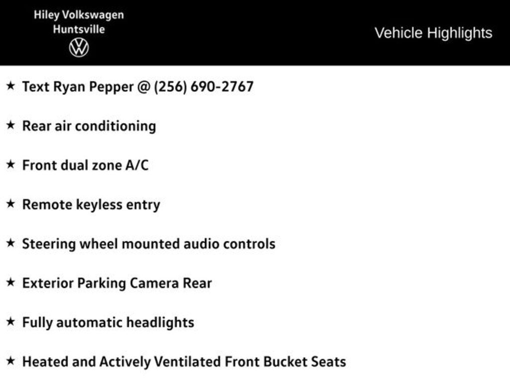 New 2026 Volkswagen Atlas 2.0T SE SUV
