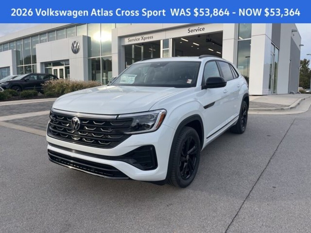 New 2026 Volkswagen Atlas Cross Sport 2.0T SEL R-Line Black SUV