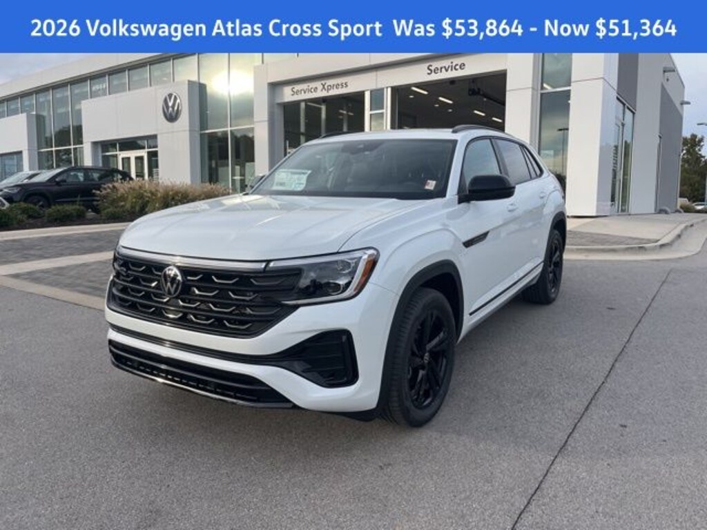 New 2026 Volkswagen Atlas Cross Sport 2.0T SEL R-Line Black SUV