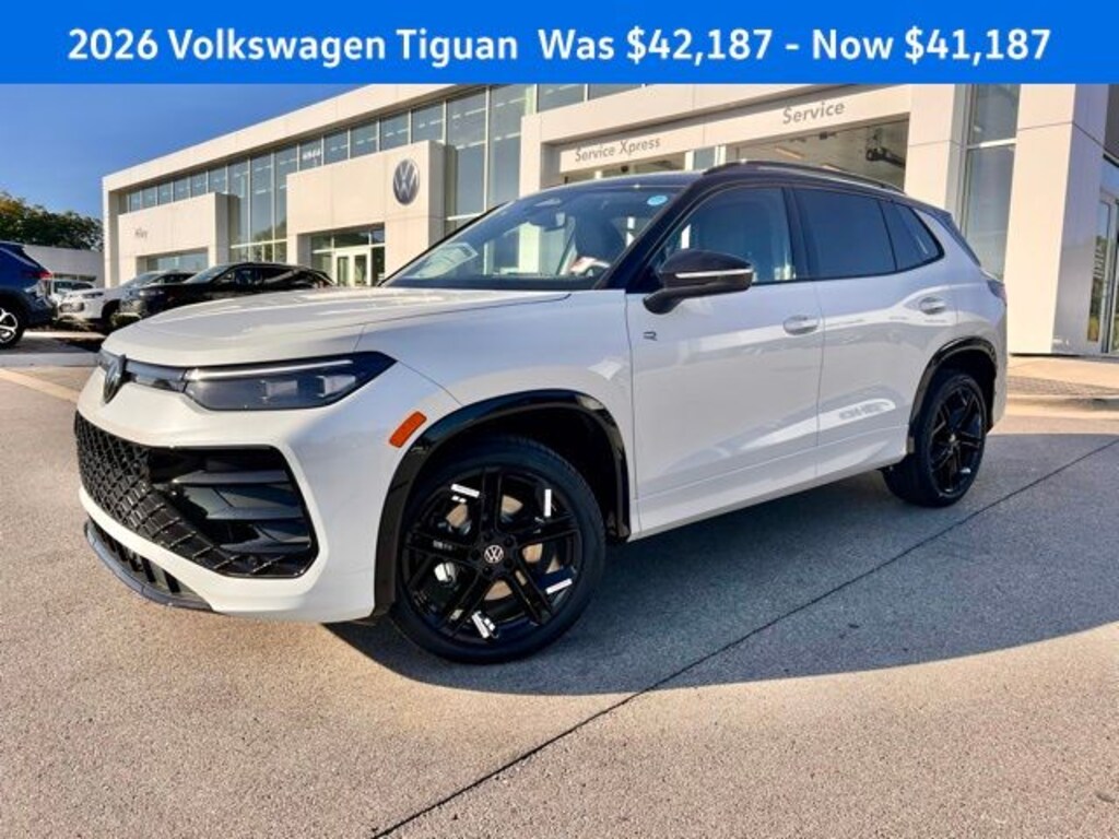 New 2026 Volkswagen Tiguan 2.0T SE R-Line Black SUV