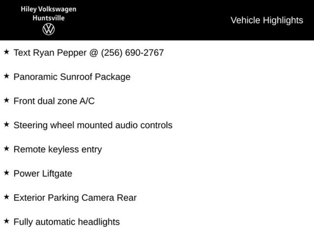 New 2025 Volkswagen Tiguan 2.0T SE SUV