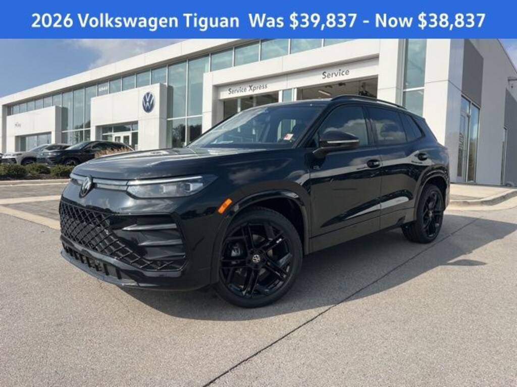 New 2026 Volkswagen Tiguan 2.0T SE R-Line Black SUV