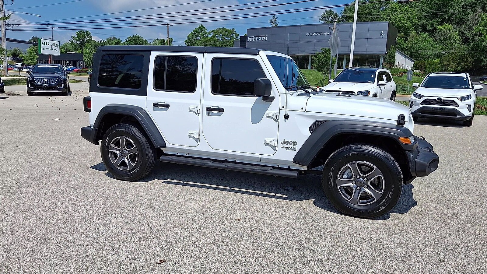 Used 2018 Jeep All-New Wrangler Unlimited Sport S with VIN 1C4HJXDG6JW111327 for sale in Newtown Square, PA