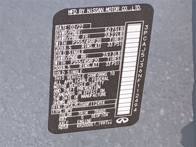 Thumbnail: 2022 INFINITI QX55 - 39