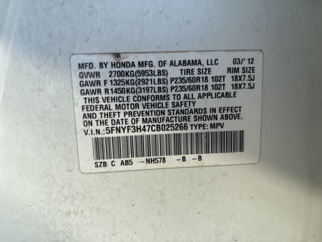 Thumbnail: 2012 Honda Pilot - 22