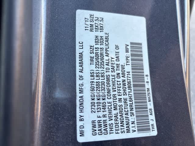 Thumbnail: 2018 Honda Odyssey - 22