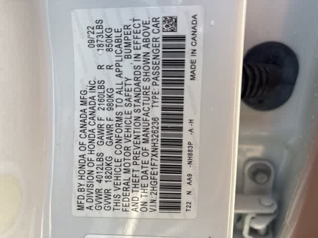 Thumbnail: 2022 Honda Civic - 22