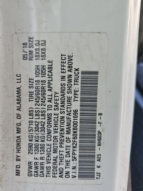 Thumbnail: 2019 Honda Ridgeline - 27