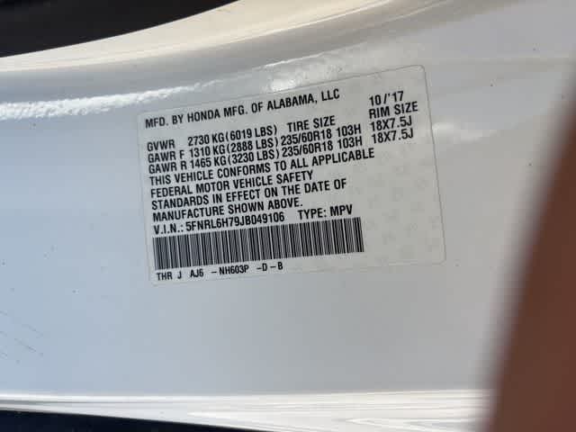 Thumbnail: 2018 Honda Odyssey - 23