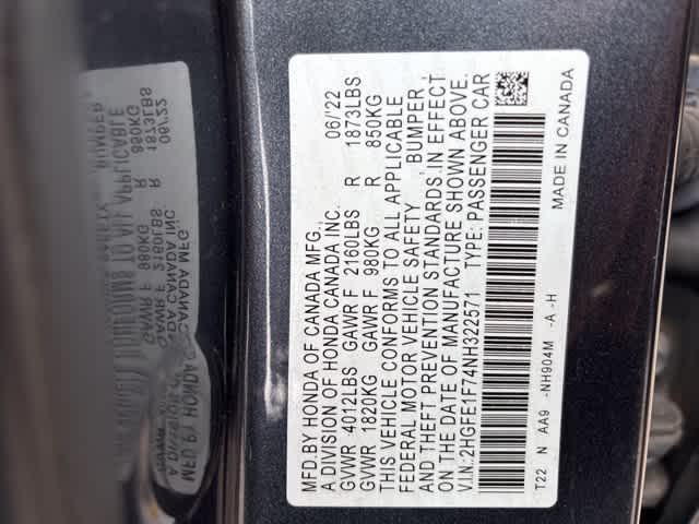 Thumbnail: 2022 Honda Civic - 21