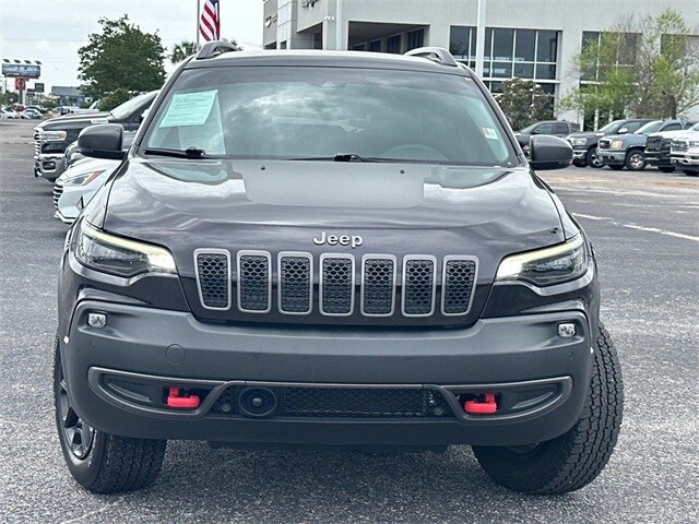 Used 2021 Jeep Cherokee Trailhawk with VIN 1C4PJMBX7MD252176 for sale in Pensacola, FL