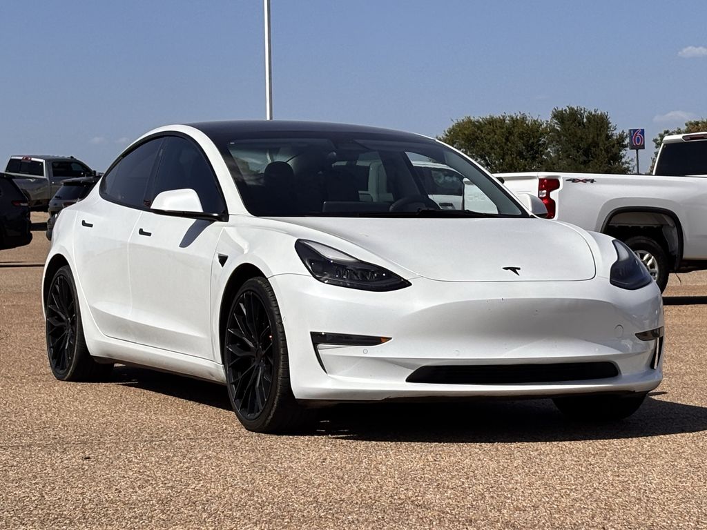 Used 2021 Tesla Model 3 Base with VIN 5YJ3E1EA3MF092329 for sale in Hillsboro, TX