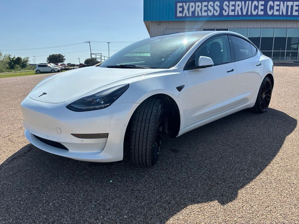 Used 2021 Tesla Model 3 Base with VIN 5YJ3E1EA3MF092329 for sale in Hillsboro, TX