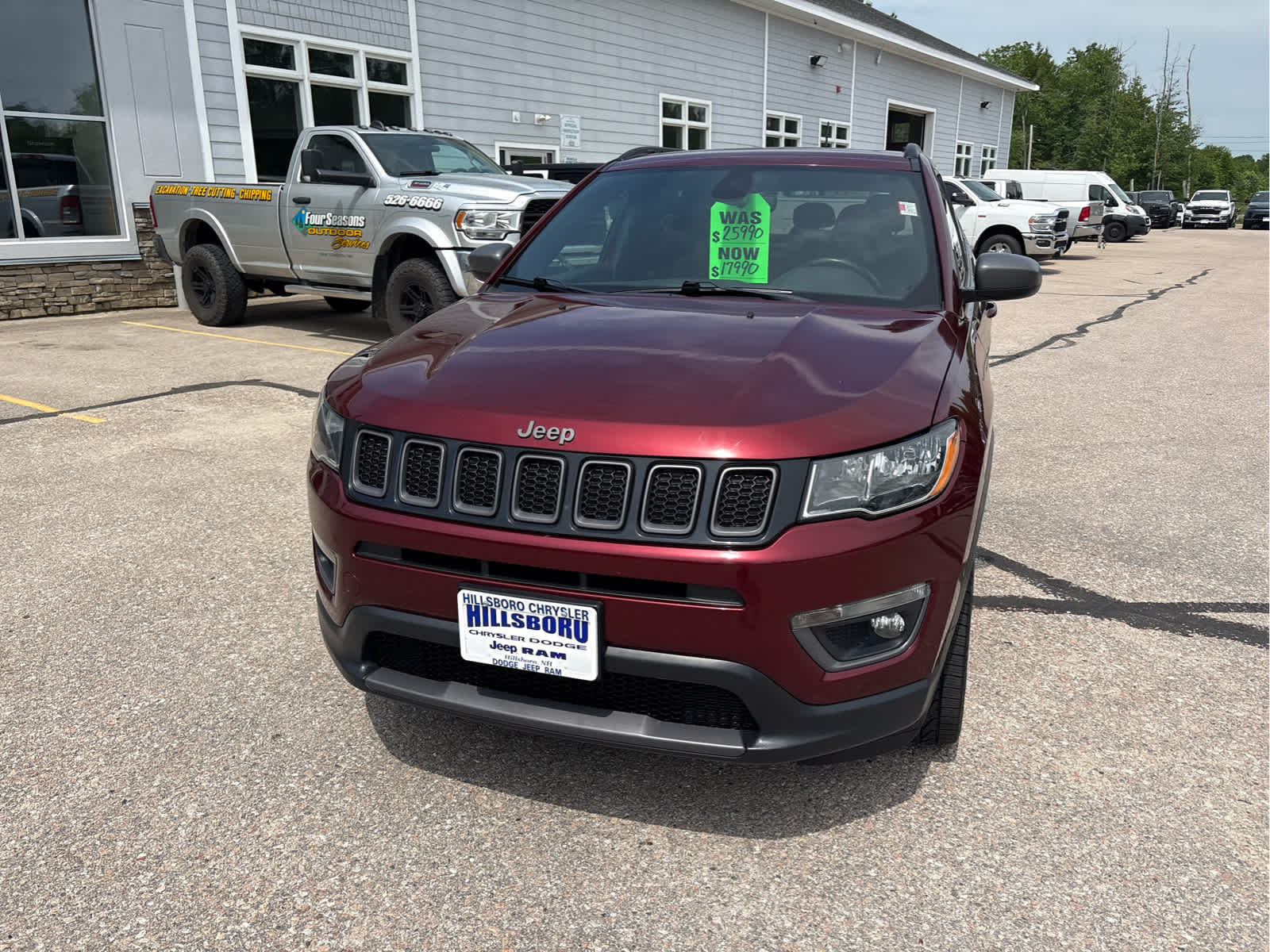 Used 2021 Jeep Compass 80th Spec. Edition with VIN 3C4NJDEB5MT561548 for sale in Hillsborough, NH
