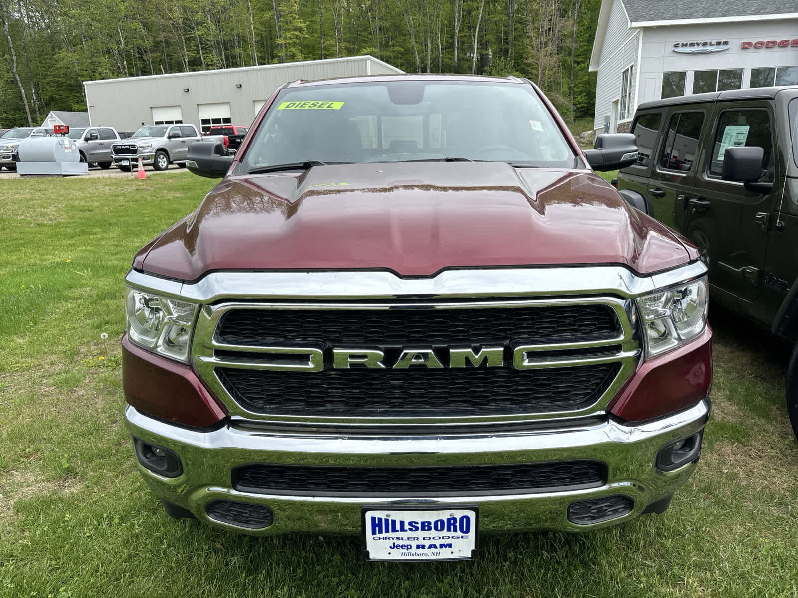 Used 2023 RAM Ram 1500 Pickup Big Horn/Lone Star with VIN 1C6SRFFM7PN538307 for sale in Hillsboro, NH