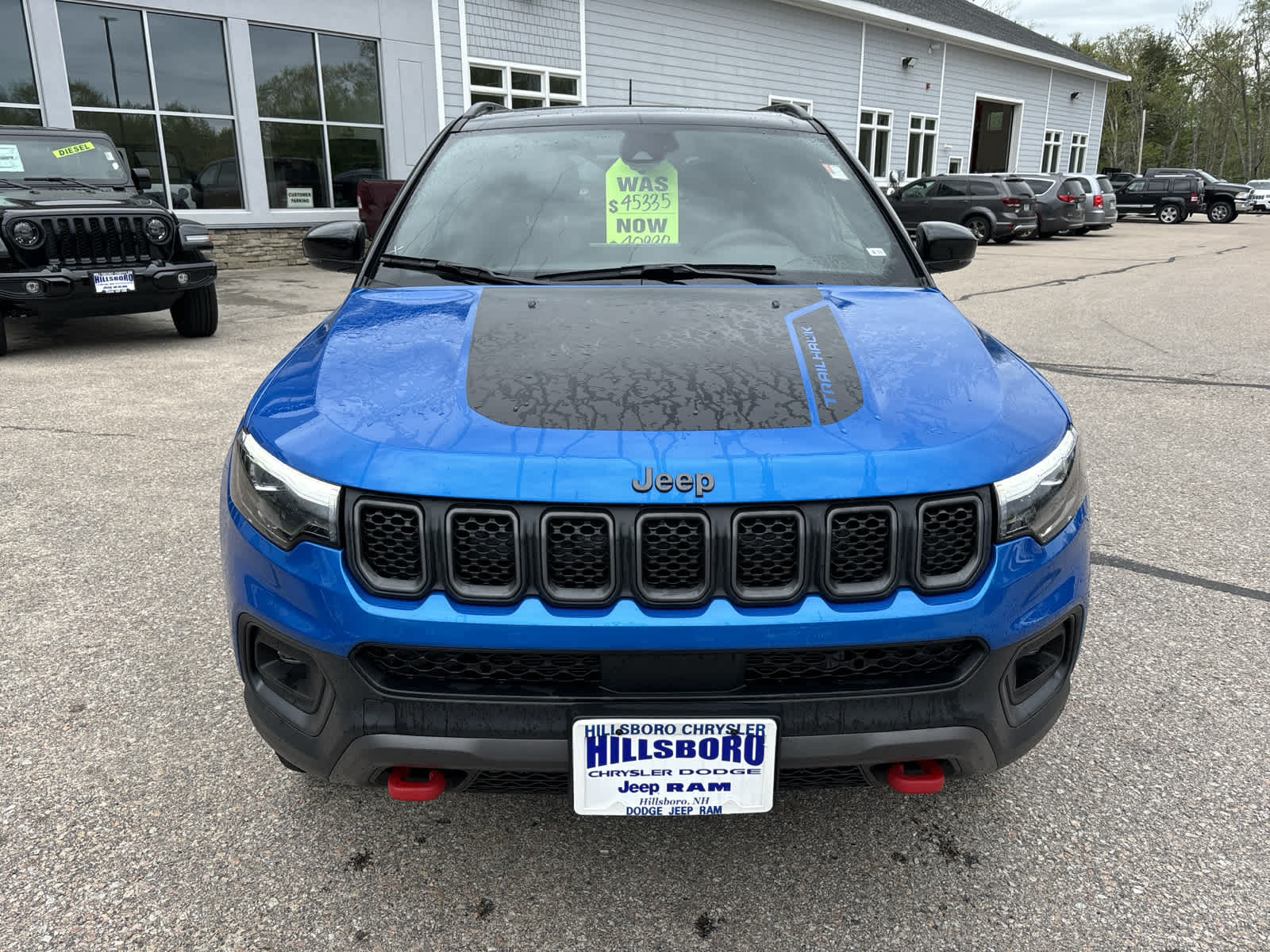 Used 2023 Jeep Compass Trailhawk with VIN 3C4NJDDN0PT573932 for sale in Hillsboro, NH