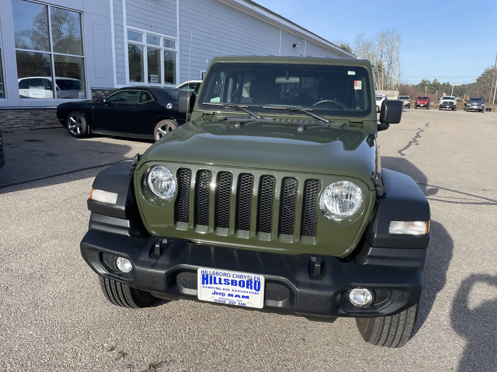 Used 2022 Jeep Wrangler Unlimited Sport S with VIN 1C4HJXDMXNW175088 for sale in Hillsboro, NH