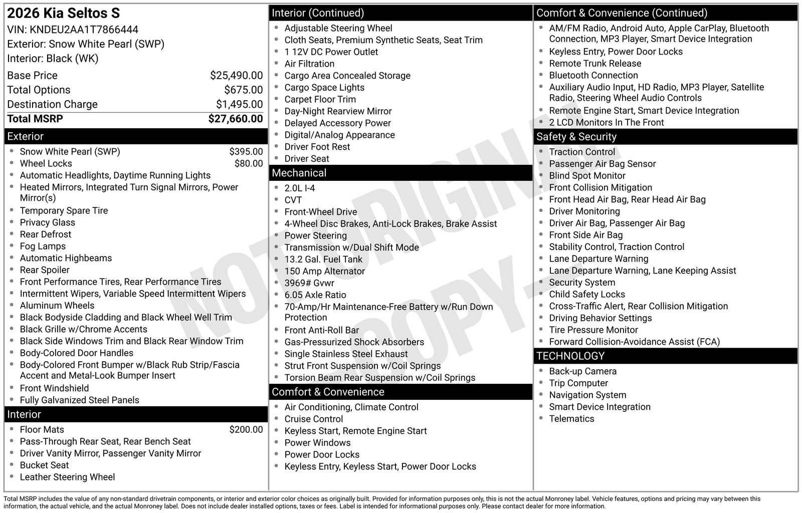 2026 Kia Seltos S - Photo 32