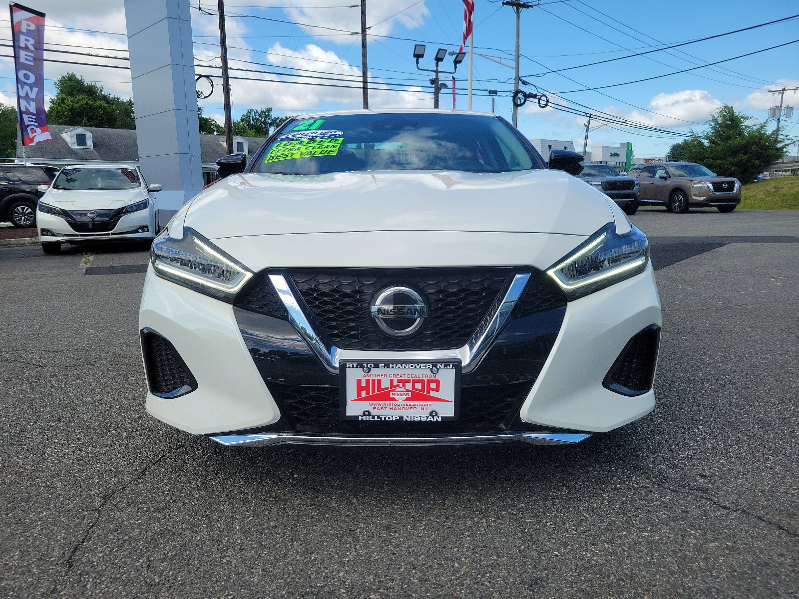 Certified 2021 Nissan Maxima SV with VIN 1N4AA6CV8MC512899 for sale in East Hanover, NJ