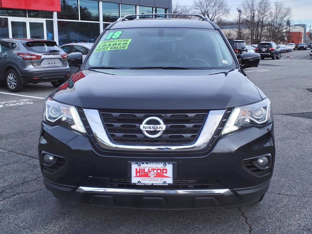 Certified 2018 Nissan Pathfinder SL with VIN 5N1DR2MM1JC677280 for sale in East Hanover, NJ