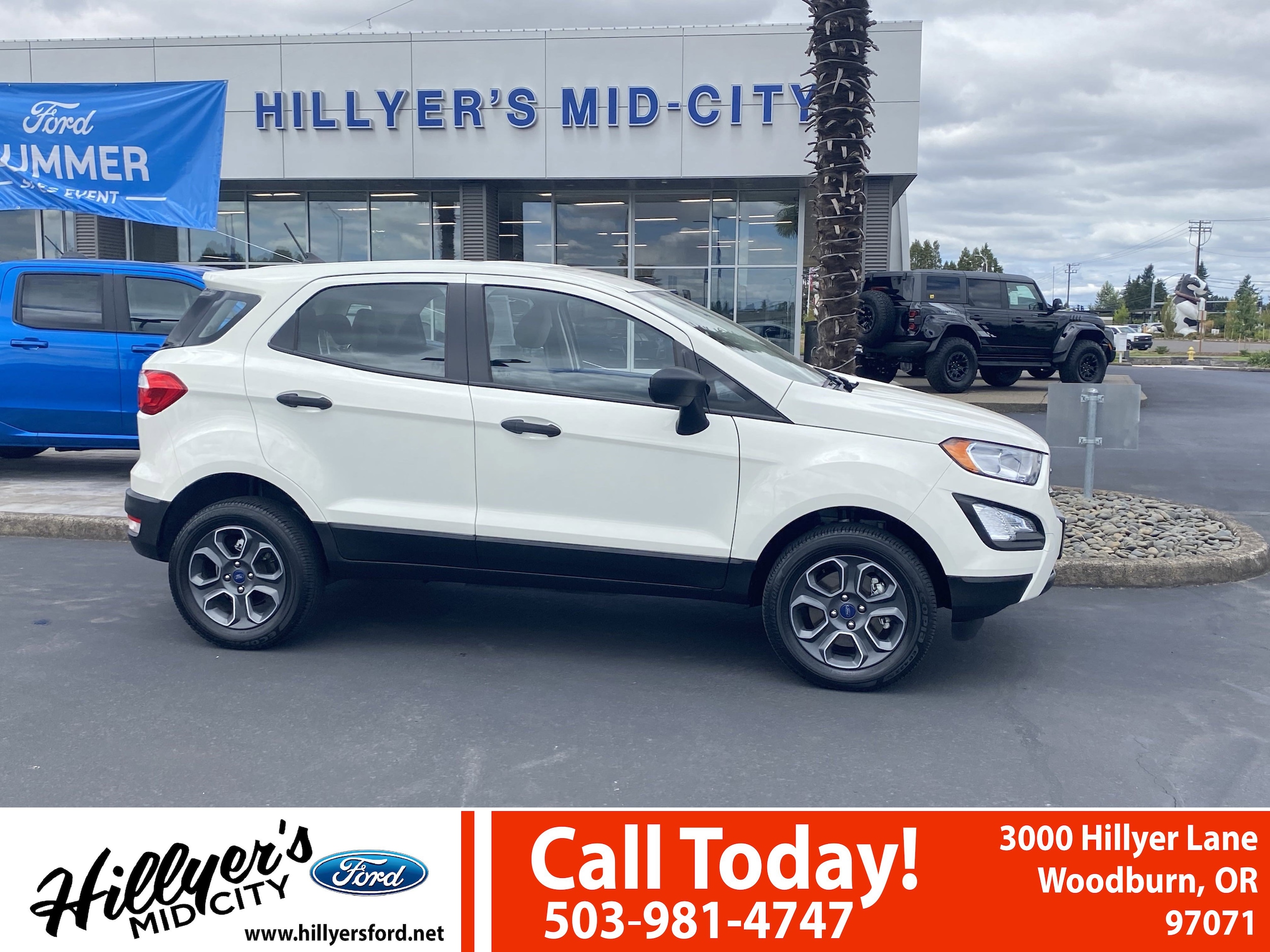Used 2021 Ford EcoSport S with VIN MAJ6S3FL3MC450811 for sale in Woodburn, OR
