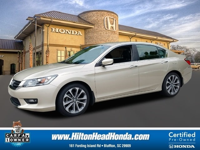 Certified 2015 Honda Accord Sport with VIN 1HGCR2F55FA269553 for sale in Bluffton, SC