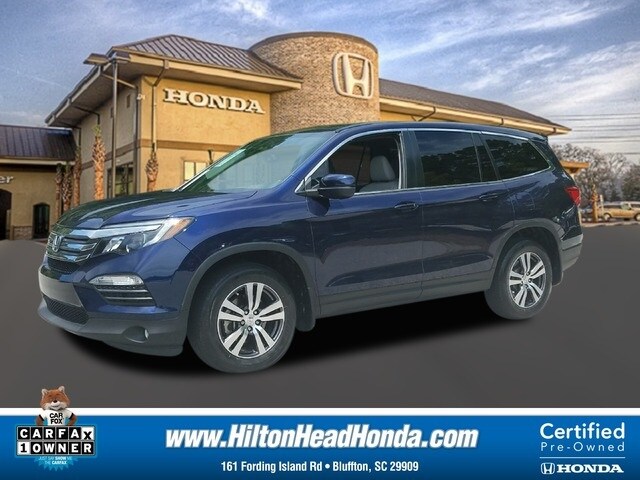 Certified 2016 Honda Pilot EX-L with VIN 5FNYF6H52GB020721 for sale in Bluffton, SC