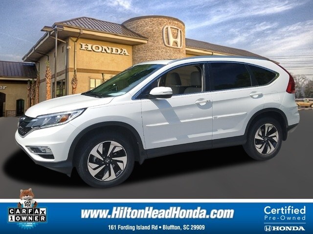 Certified 2015 Honda CR-V Touring with VIN 5J6RM3H96FL004622 for sale in Bluffton, SC