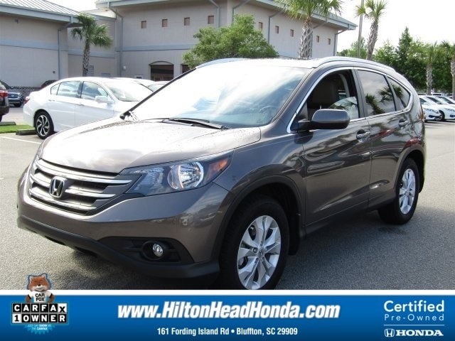 Certified 2014 Honda CR-V EX-L with VIN 2HKRM3H71EH552230 for sale in Bluffton, SC