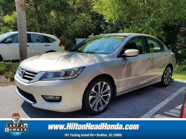 Used 2014 Honda Accord Sport with VIN 1HGCR2F59EA290677 for sale in Bluffton, SC