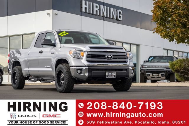 Silver 2015 Toyota Tundra Pickup Truck Four-Wheel Drive Automatic