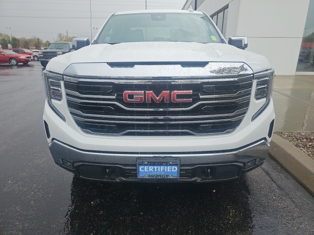 Certified 2022 GMC Sierra 1500 SLT with VIN 3GTUUDEDXNG619281 for sale in Pocatello, ID