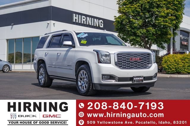 White Frost Tricoat 2018 GMC Yukon SUV / Crossover Four-Wheel Drive Automatic