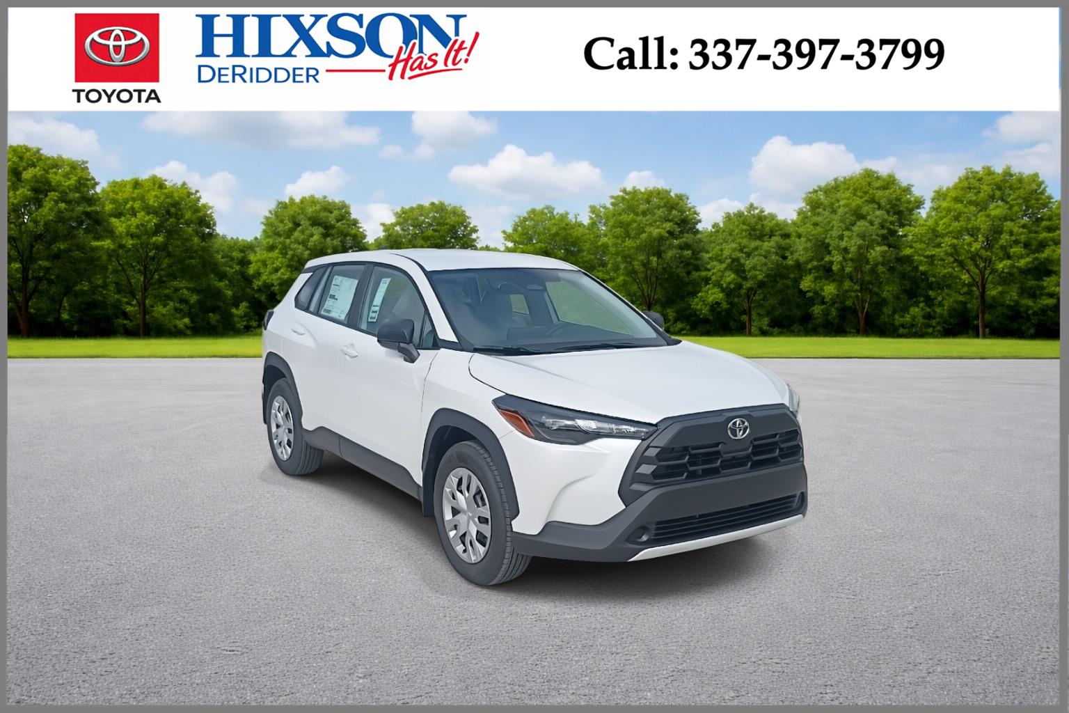 White (Wind Chill Pearl) 2026 Toyota Corolla Cross L FWD SUV / Crossover Front-Wheel Drive Continuously Variable Transmission
