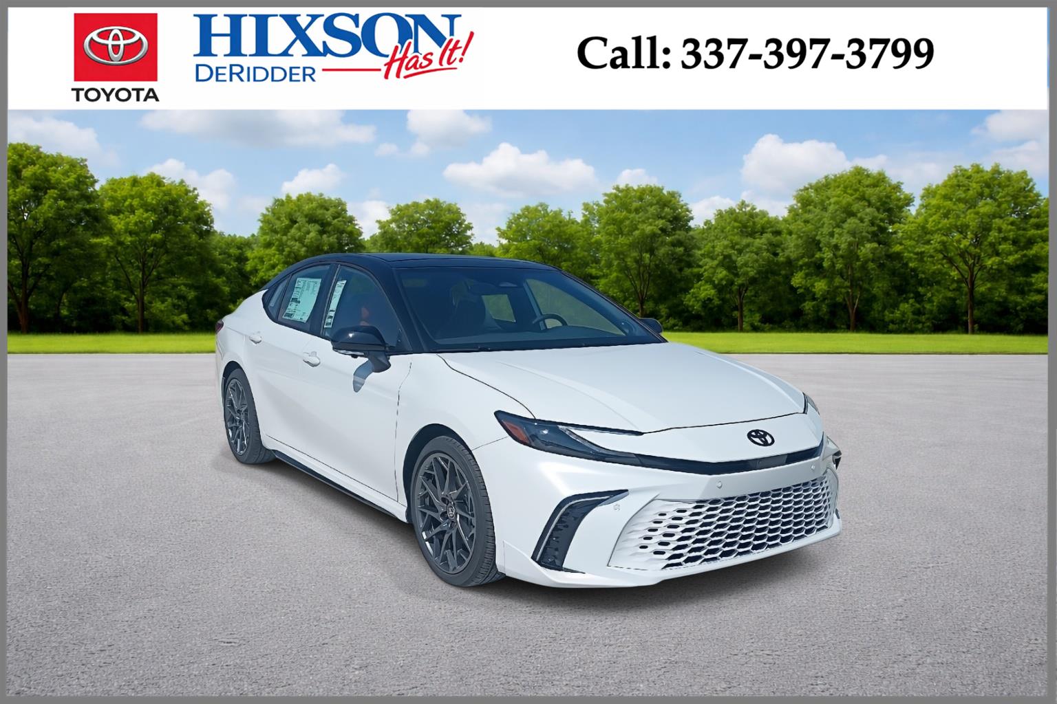Wind Chill Pearl with Midnight Black Metallic roof 2026 Toyota Camry Sedan Front-Wheel Drive Continuously Variable Transmission