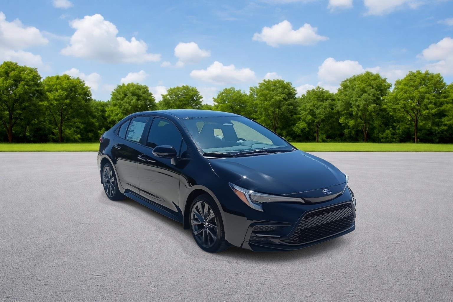 Midnight Black Metallic 2026 Toyota Corolla SE FWD Sedan Front-Wheel Drive Continuously Variable Transmission