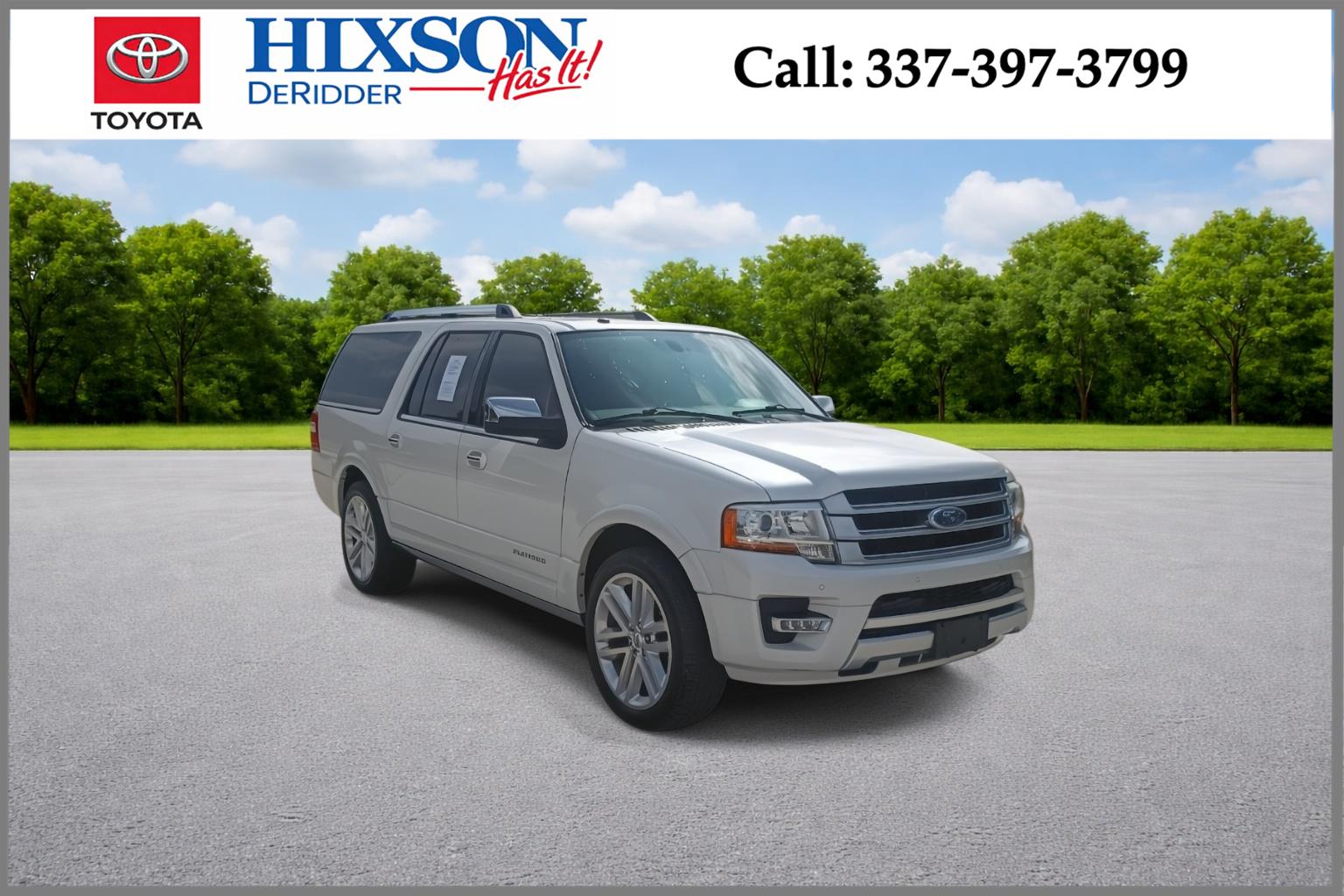 White Platinum Tri-Coat 2017 Ford Expedition EL Platinum SUV / Crossover 4X2 6-Speed Automatic