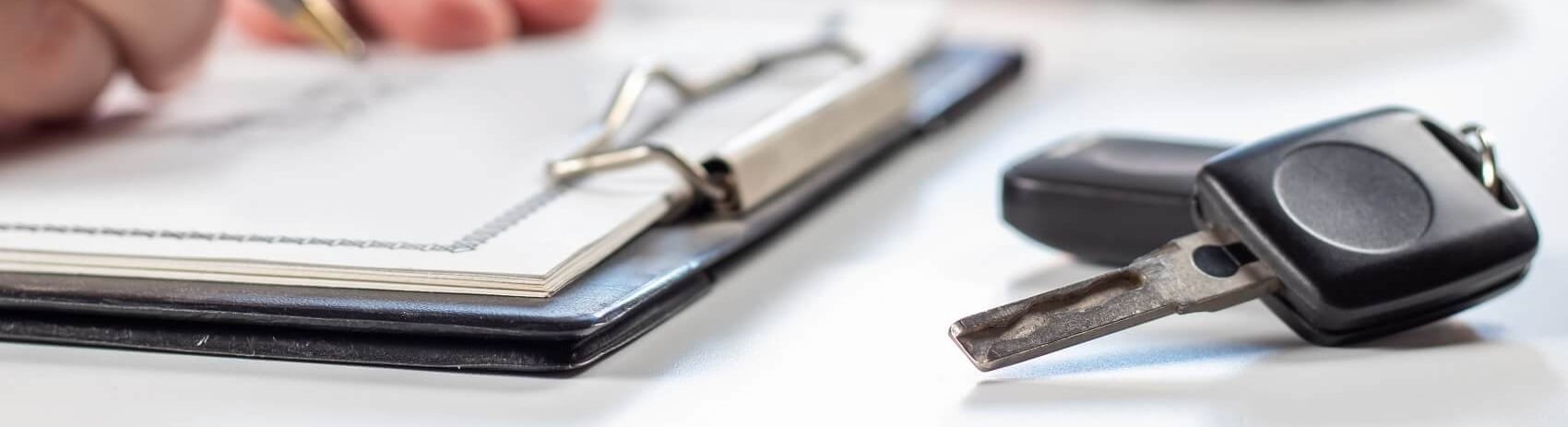 Car Keys on paper