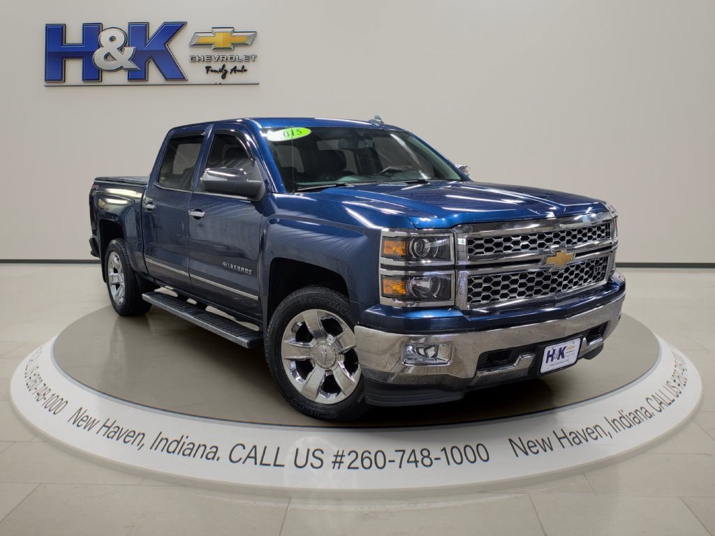 Used 2015 Chevrolet Silverado 1500 LTZ with VIN 3GCUKSEC9FG334090 for sale in New Haven, IN