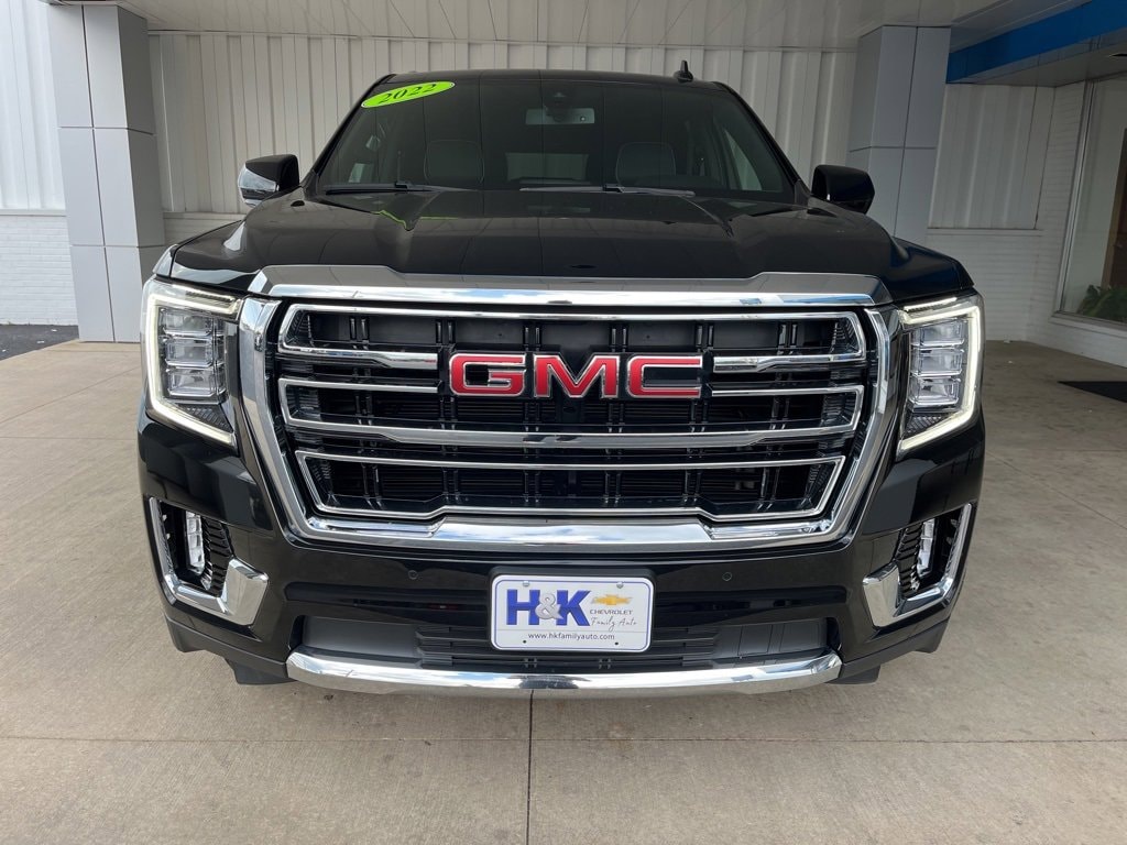 Used 2022 GMC Yukon SLT with VIN 1GKS2BKD3NR241573 for sale in New Haven, IN