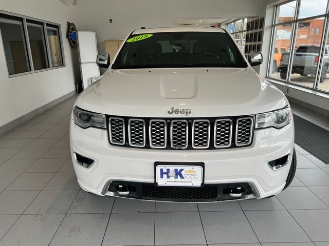 Used 2018 Jeep Grand Cherokee Overland with VIN 1C4RJFCM6JC396053 for sale in Continental, OH